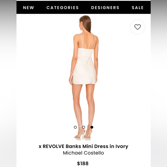 x REVOLVE Banks Mini Dress
Michael Costello SMALL Ivory - Picture 2 of 2